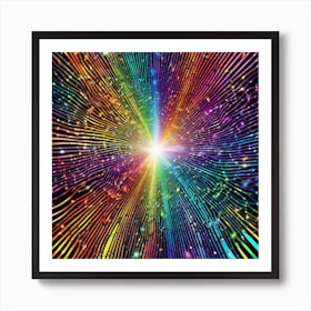 Rainbow Burst Art Print