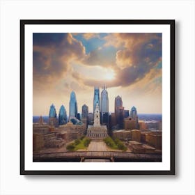 Philadelphia Skyline Art Print