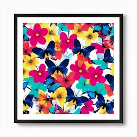 Colorful Butterflies Art Print