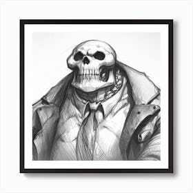 Skeleton Art Print