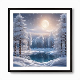 Winter Landscape 15 Art Print
