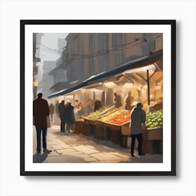 Fruit Market Art Print