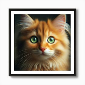 Portrait Of A Cat Art Print