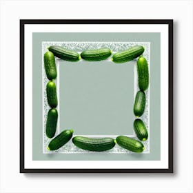 Frame Of Cucumbers 5 Art Print