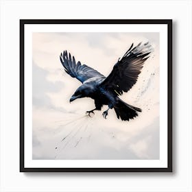 Raven In The Sky Art Print