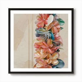 Flowers On A Pole Art Print