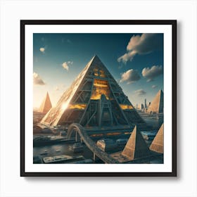 Egyptian Pyramids 5 Art Print