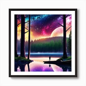 Galaxy Painting 8 Art Print