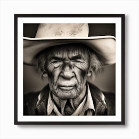 Cowboy Legend Art Print