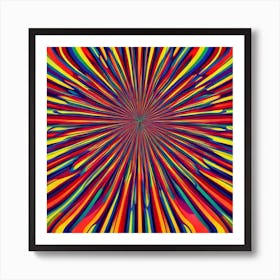 Abstract Psychedelic Pattern Art Print