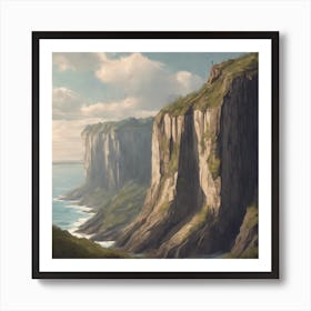 The Cliff Illustration 7 Art Print