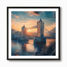 Tower Bridge At Sunset Art Print