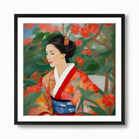 Asian Woman 5 Art Print