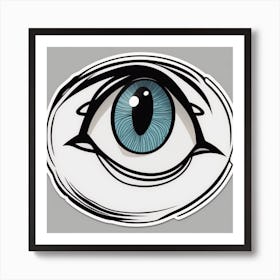 Eye Sticker Art Print