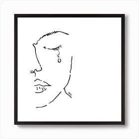 One Tear Square Art Print