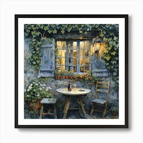 Table By The Window Art Print