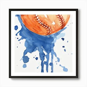 Baseball Painting Art Print