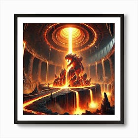 Pyroclastic Colossus 3 Art Print