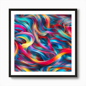 Colorful Abstract Background Art Print