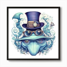 Steampunk Octopus Art Print