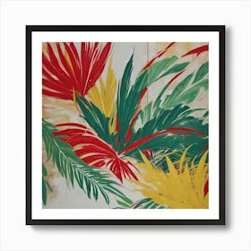 Tropical Leaves 1 Art Print