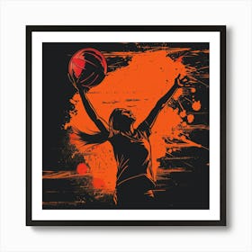 Basketball Player Art Print