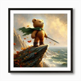 Teddy Bear With Sword 4 Art Print