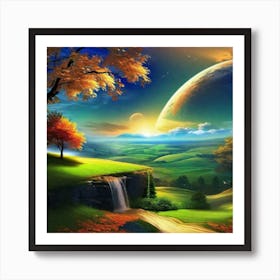 Landscape Painting 177 Art Print