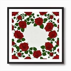 Red Roses 12 Art Print