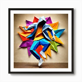 Origami Dancer 61 Art Print