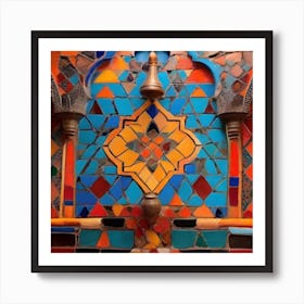 Tile Mosaic Wall Art Print