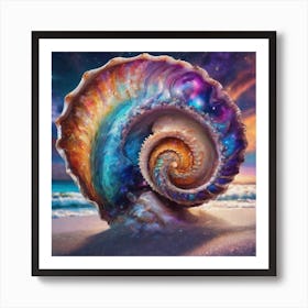 Spiral Shell Galaxy Affiche