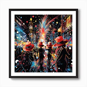 New Year'S Eve 3 Art Print