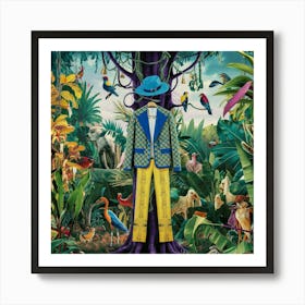 A Vibrant And Surreal Illustration Of A Tropical J 31 Gucqes3ufdmqqhyjkla Lrqnjcsqrwymaey Pj0anq Art Print