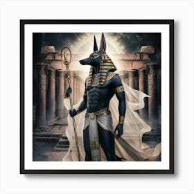 Egyptian Anubis 2 Art Print