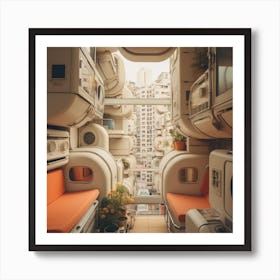 Futuristic Interiors Art Print