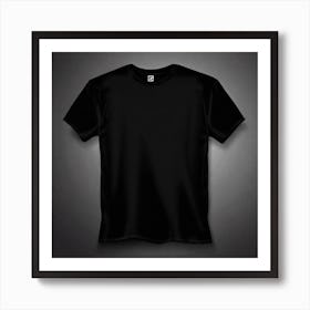 Black T - Shirt 11 Art Print