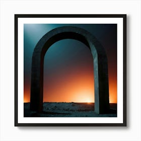Archway At Night Art Print