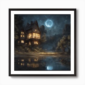 House In The Woods Art Print