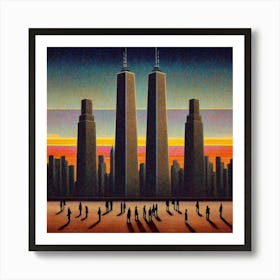 New York City Skyline 1 Art Print