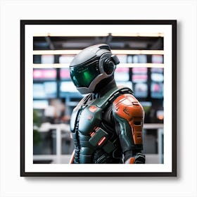 Futuristic Robot 121 Art Print