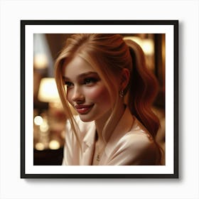 Portrait Of A Young Woman 10 Art Print