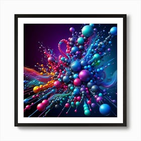 Abstract Spheres 1 Art Print