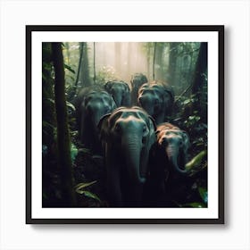 Armadiler Deep In A Lush Jungle You Spot A Group Of Adorable Ba 015b551a 3943 4db9 86b0 D81a2fbf65ae Art Print