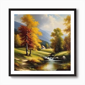 Autumn Landscape 12 Art Print