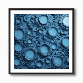 Blue Circles Art Print