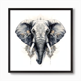 Elephant Series Artjuice By Csaba Fikker 015 1 Art Print