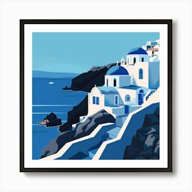 Oia Island Greece 2 Art Print