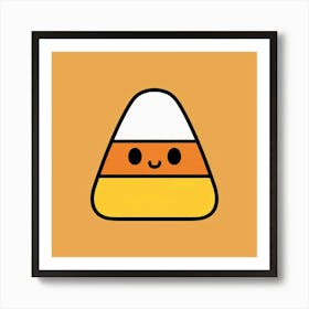 Cute and happy candy corn Art Print