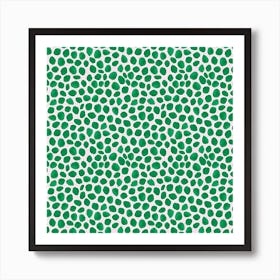 Green Dots Art Print